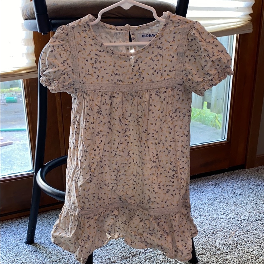 Toddler Girls Old Navy Floral Cream Dress